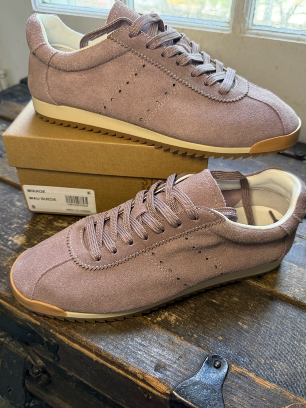 Steve Madden Mirage Mauve Suede Sneakers - Women’s 9